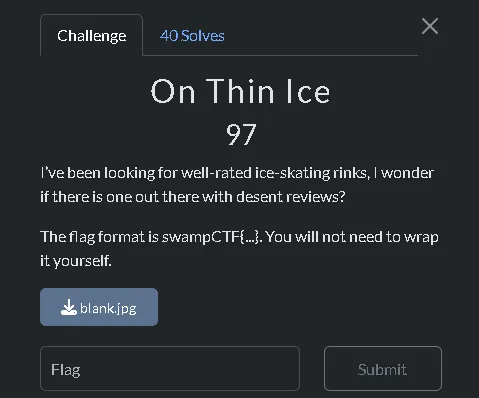 on thin ice